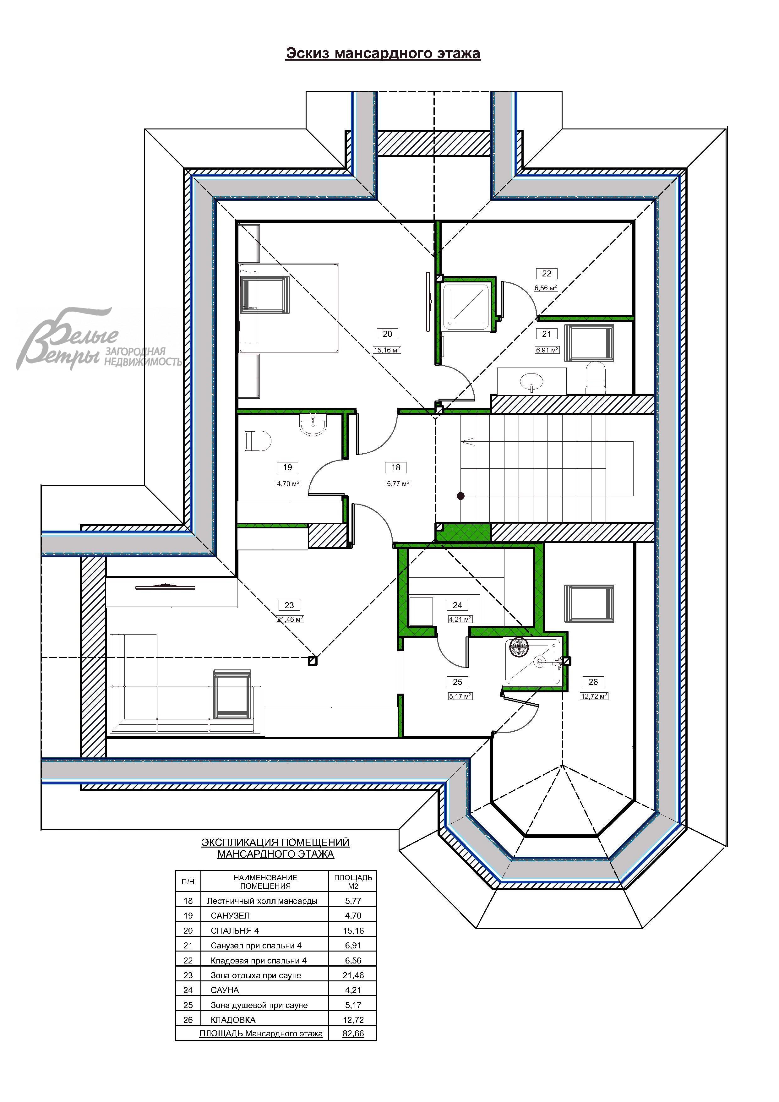 Дом Лесные озера КП Пучково id 537-805 планировка2