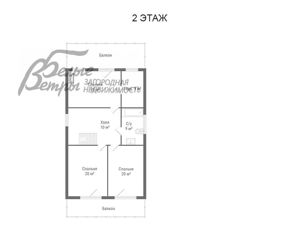 Дом Лесной пейзаж КП  id 567-912 планировка1