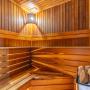 Парная сауны в спа-зоне на цокольном этаже