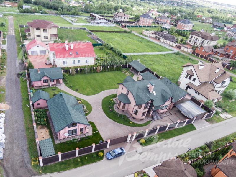 По периметру участка высажены туи