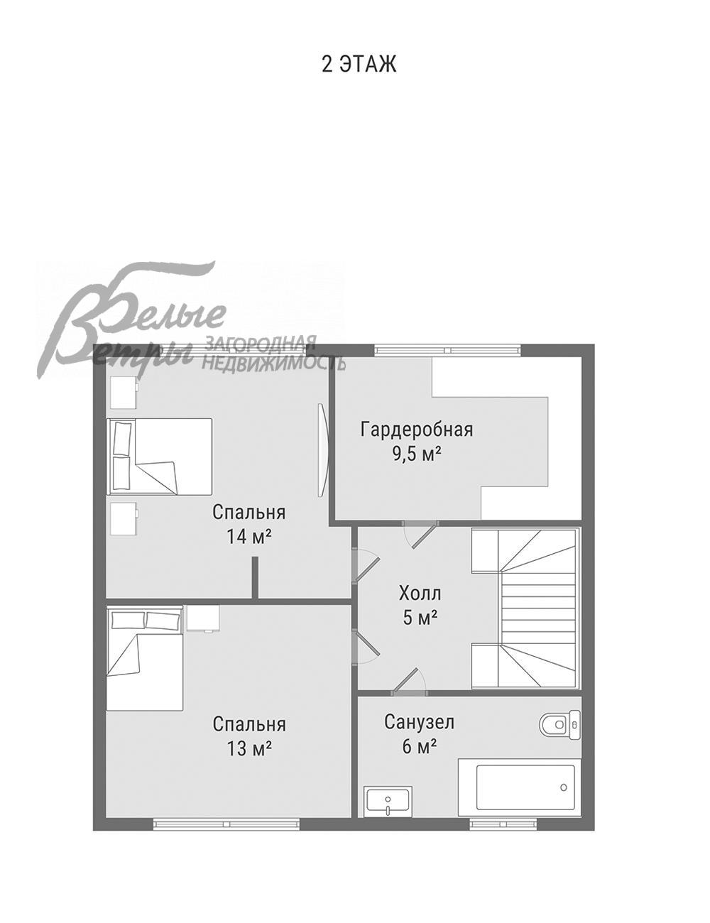 Таунхаус Марсель к/п Никольское id 586-915 планировка1