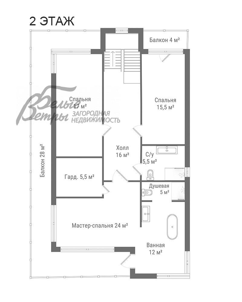 Дом Лесная слобода КП Бурцево id 293-111 планировка1