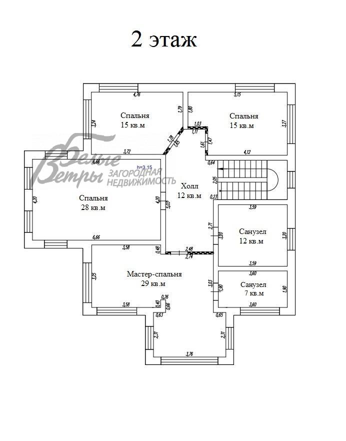Дом Президент к/п  id 166-948 планировка1