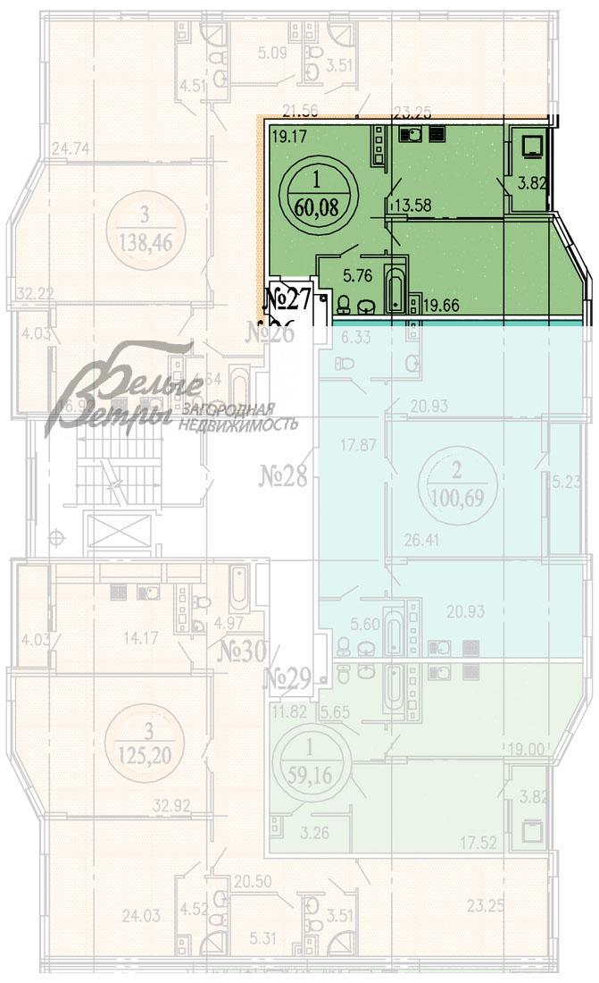 Квартира Дубровка ЖК Сосенки id 108-501 планировка0