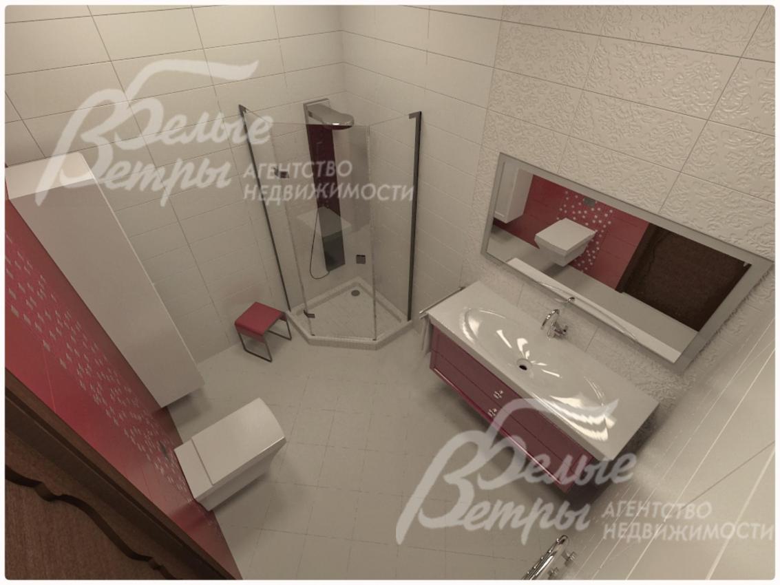 Визуализация: санузел 1 этажа