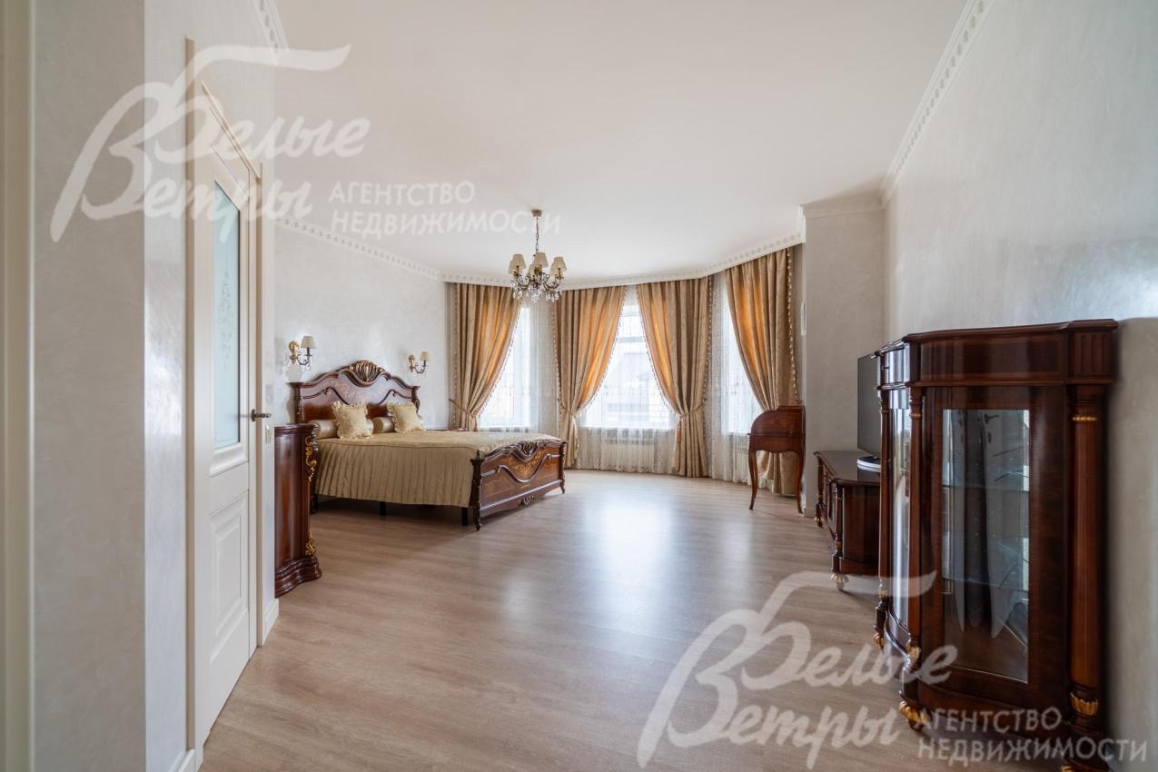 Главная спальня 34.5 кв.м с гардеробной (санузлом)