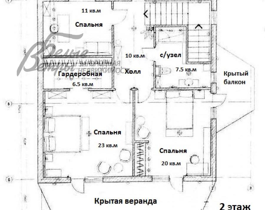 Дом Птичное  id 377-808 планировка1