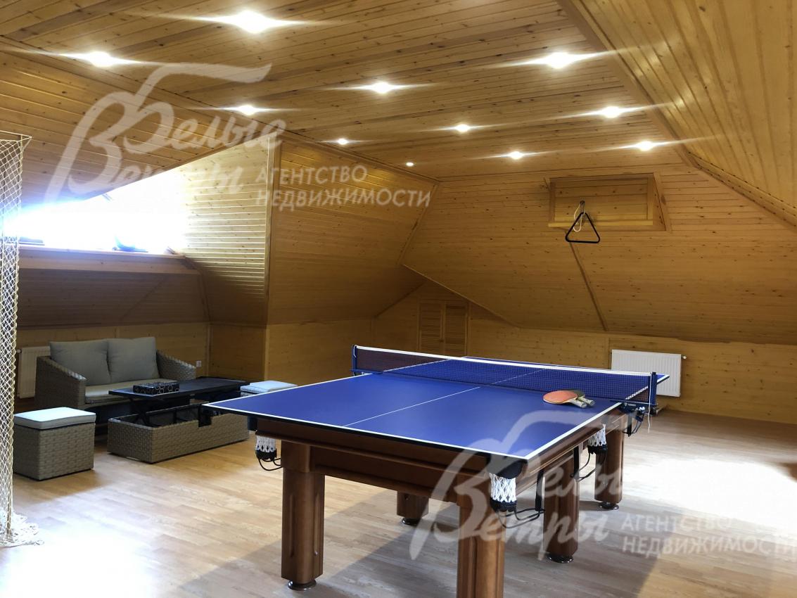 Бильярдная в мансарде