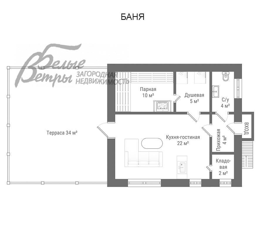 Дом Лесной пейзаж КП  id 567-912 планировка2