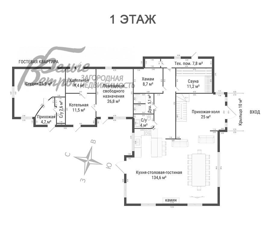Дом Дудкино  id 212-916 планировка0