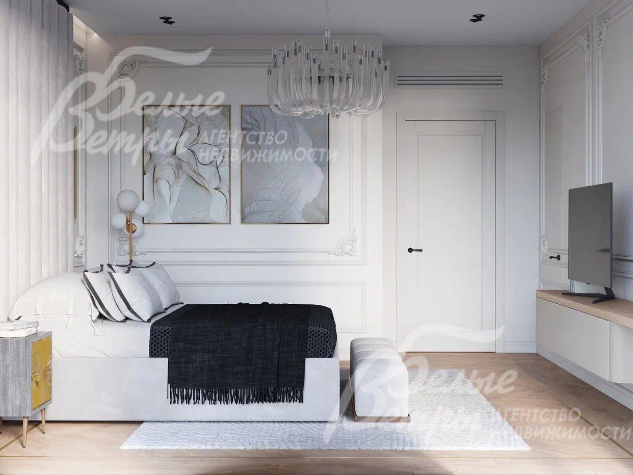 Визуализация. Выполнена дизайнерская отделка в стиле современный модерн