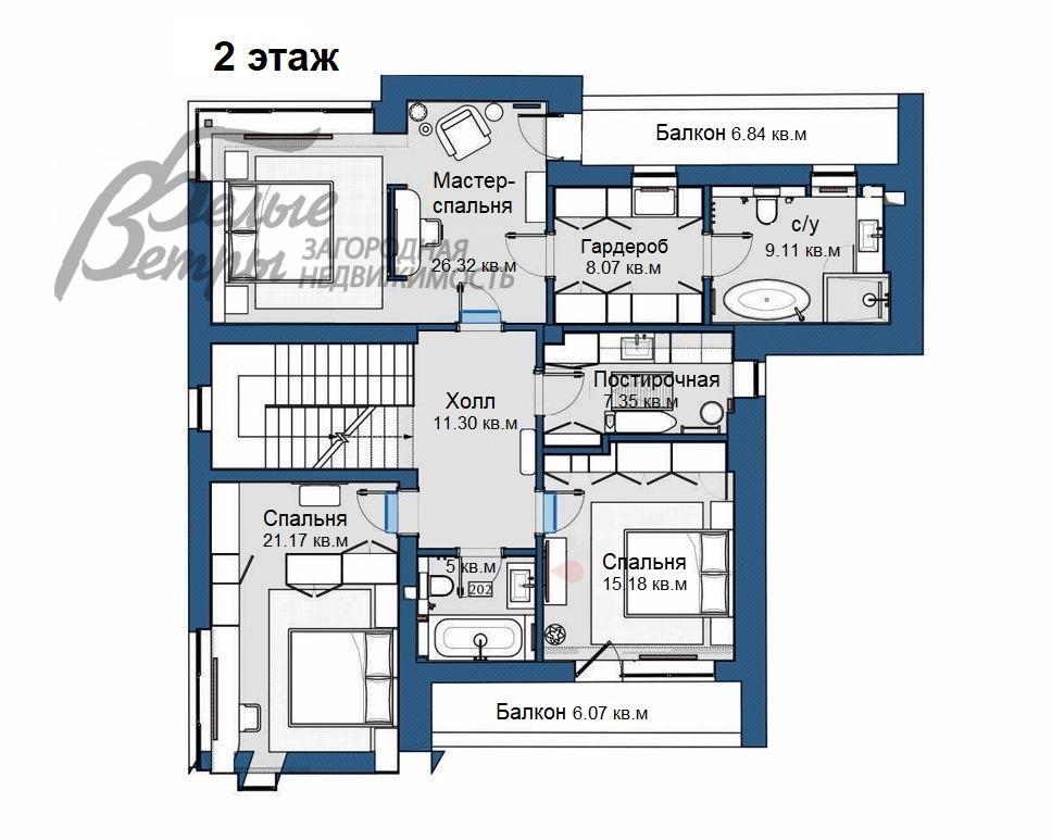 Дом Крекшино КП д.Крекшино id 220-747 планировка1