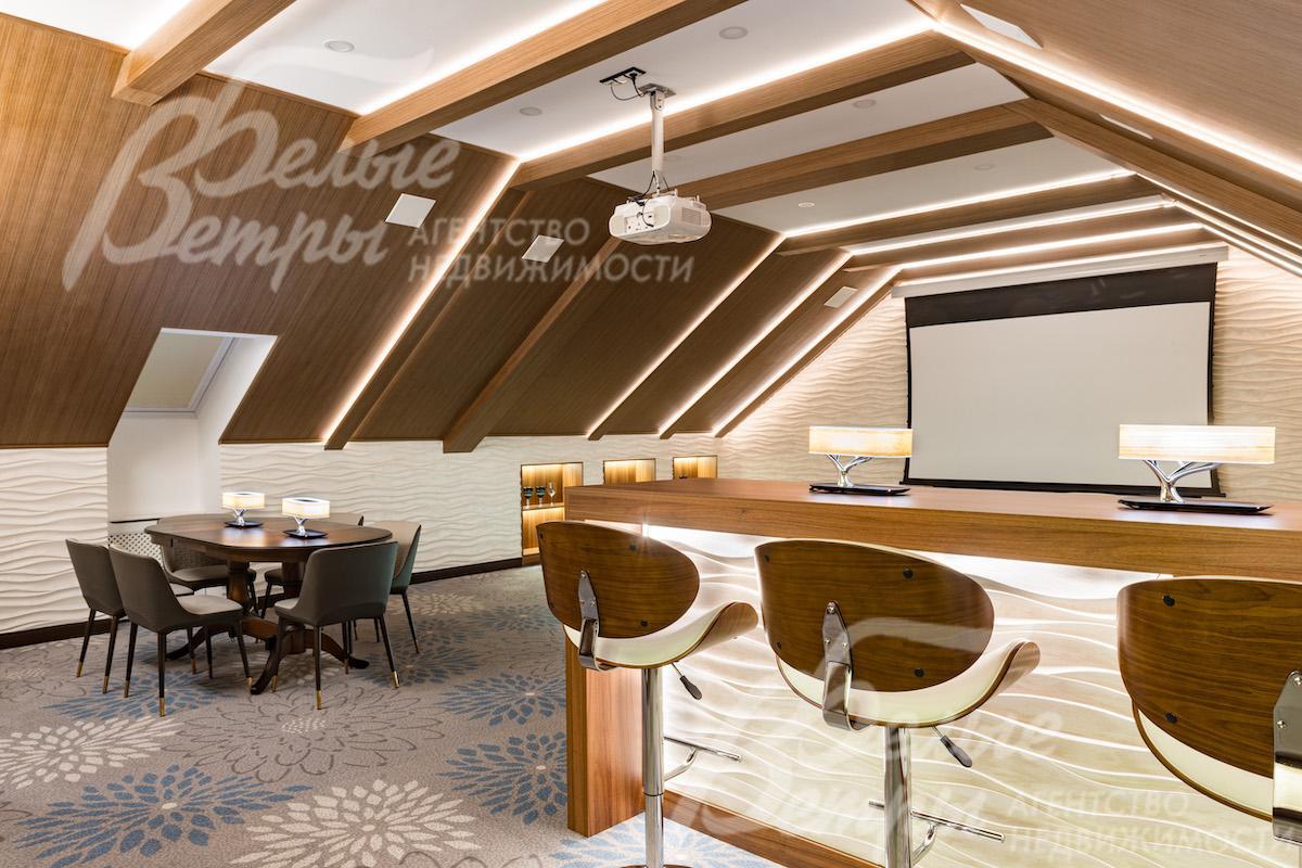 Барная стойка с эффектной подсветкой