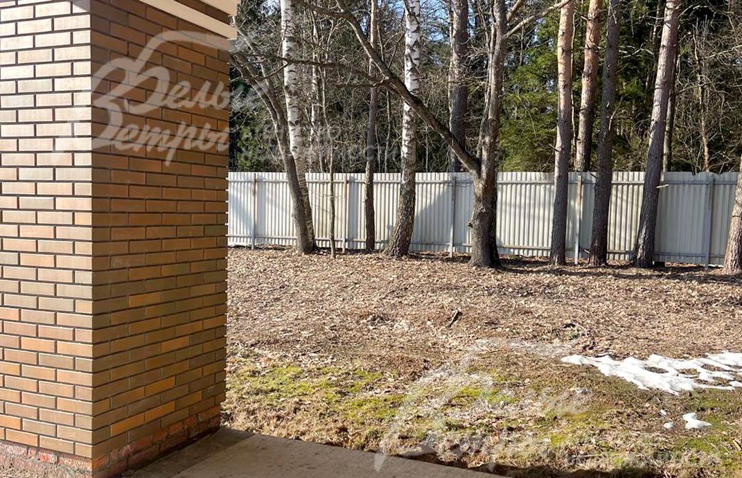 С террасы - выход на ровный участок, граничащий с лесом