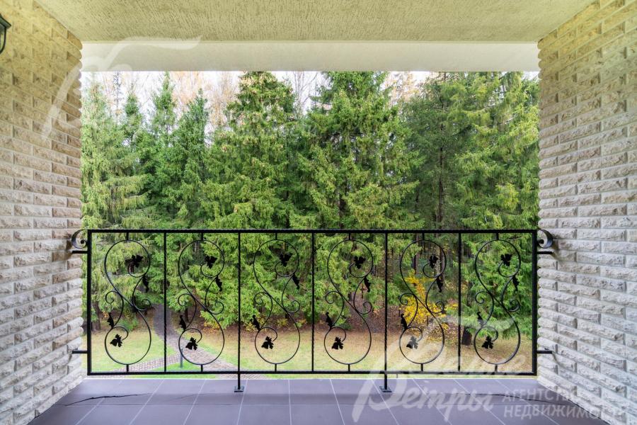 С лоджии открывается вид на живописную лесную зону участка