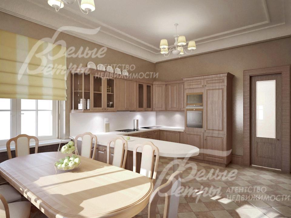 Кухня-столовая. Визуализация.