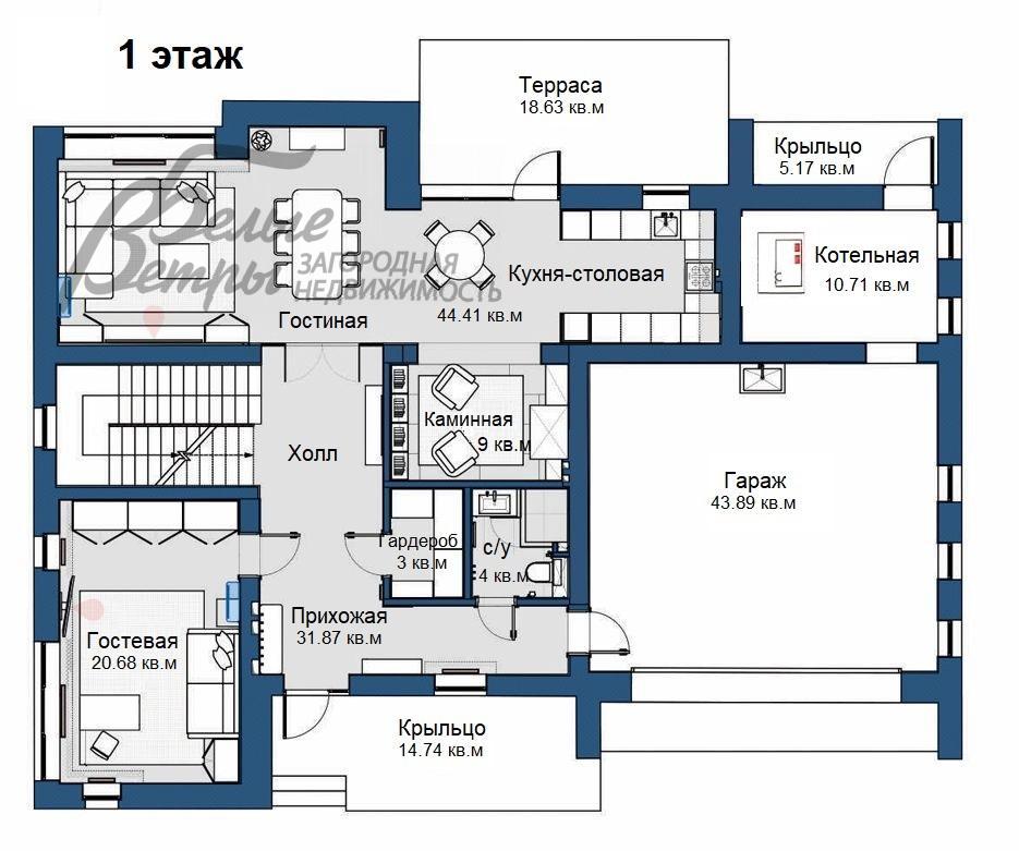 Дом Крекшино КП д.Крекшино id 220-747 планировка0