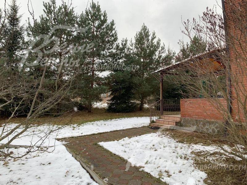 Участок со множеством взрослых лесных хвойных и лиственных, а также плодовых деревьев