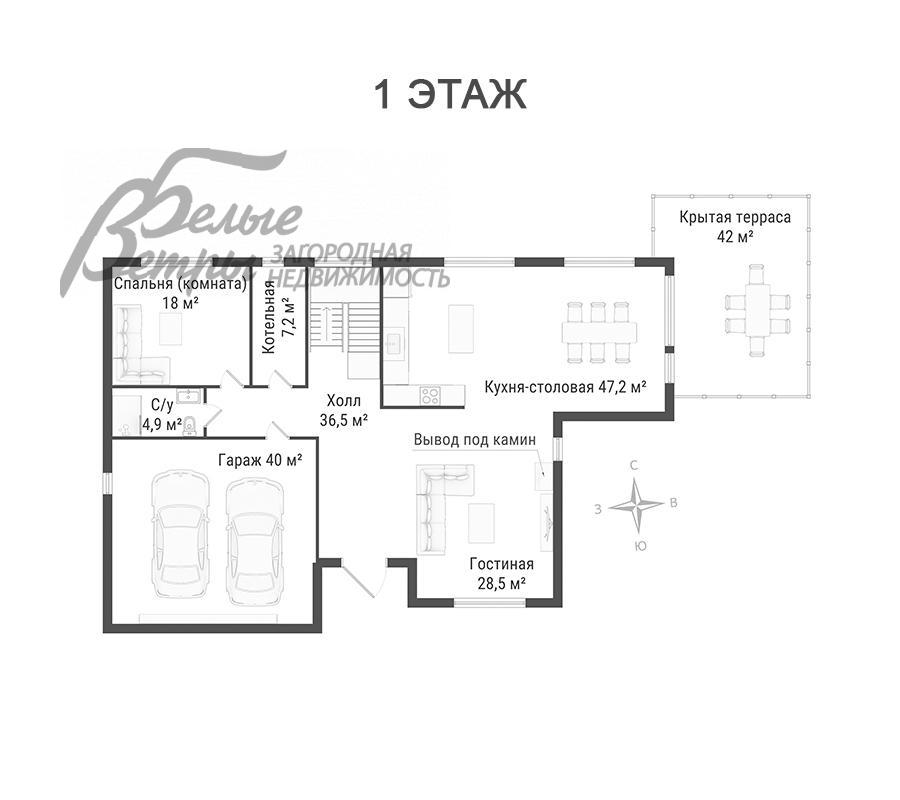 Дом Чистые Ключи КП Милюково id 469-914 планировка0