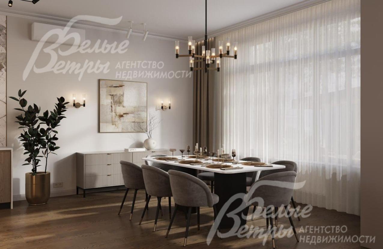 Визуализация интерьера столовой зоны