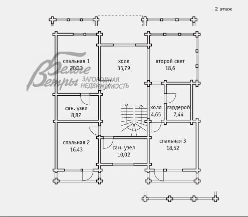 Дом Сосновый бор к/п Кленово id 328-704 планировка1
