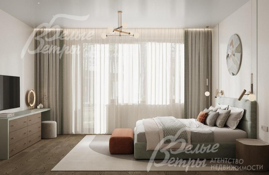 Визуализация интерьера спальни-3