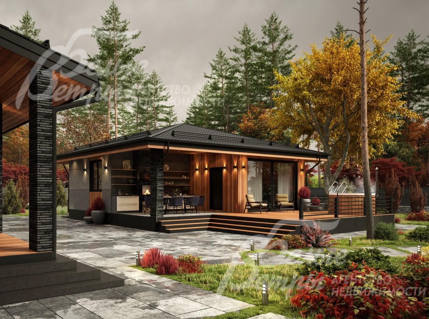 Визуализация проекта бани