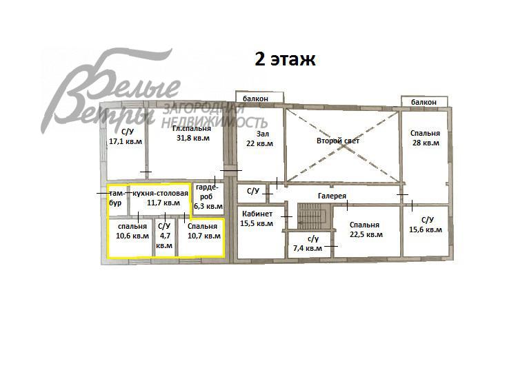 Дом Графские пруды КП Каменка id 228-823 планировка1