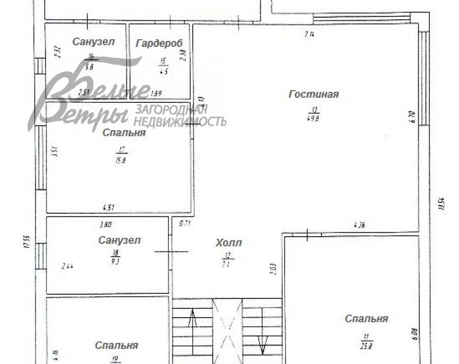 Дом в аренду Аметист к/п Свитино id 213-008 планировка1