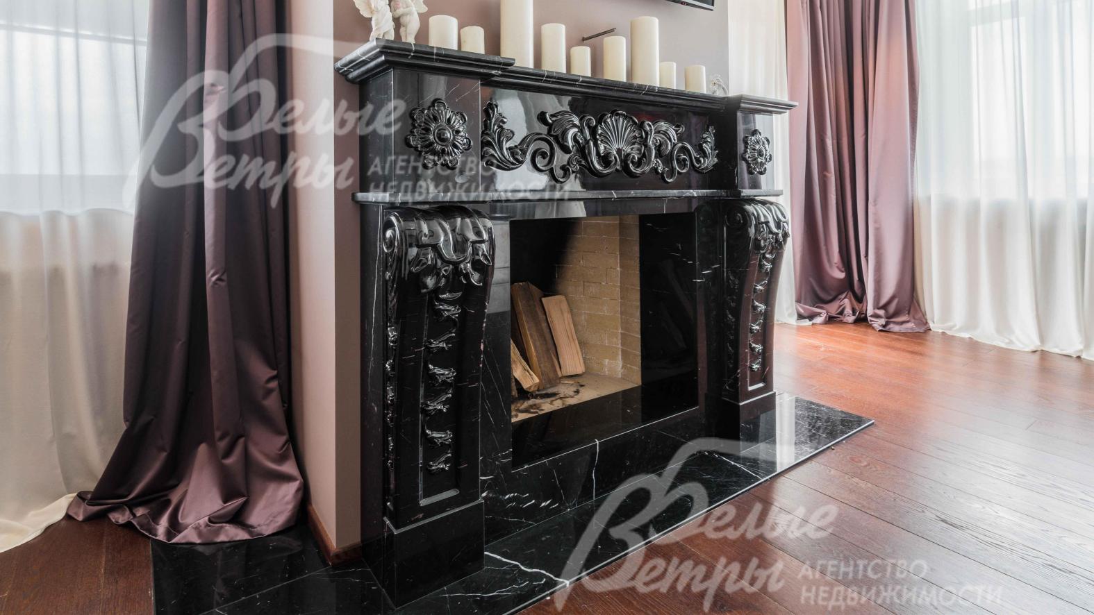 Камин - резной мрамор, сделанный на заказ