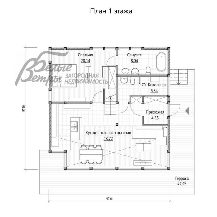 Дом Плёсково КП  id 732-706 планировка0