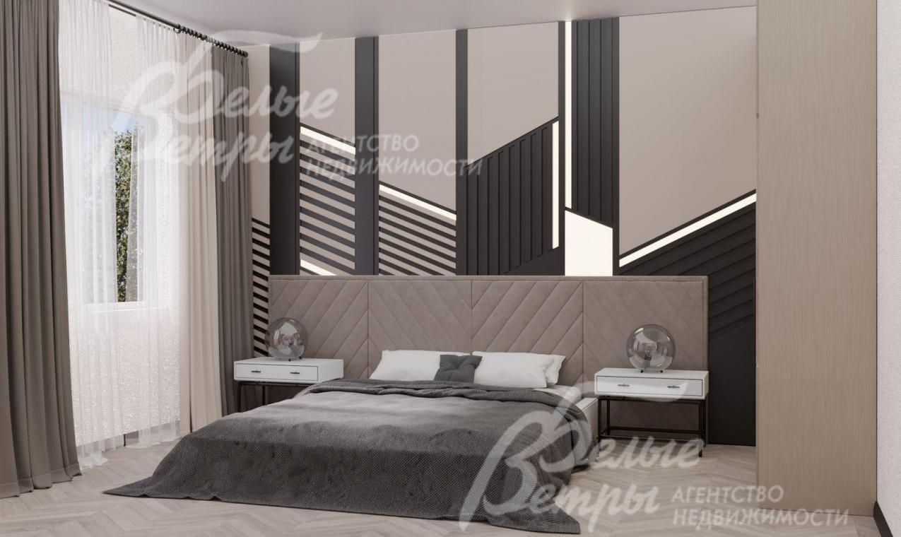 Визуализация проекта интерьера спальни