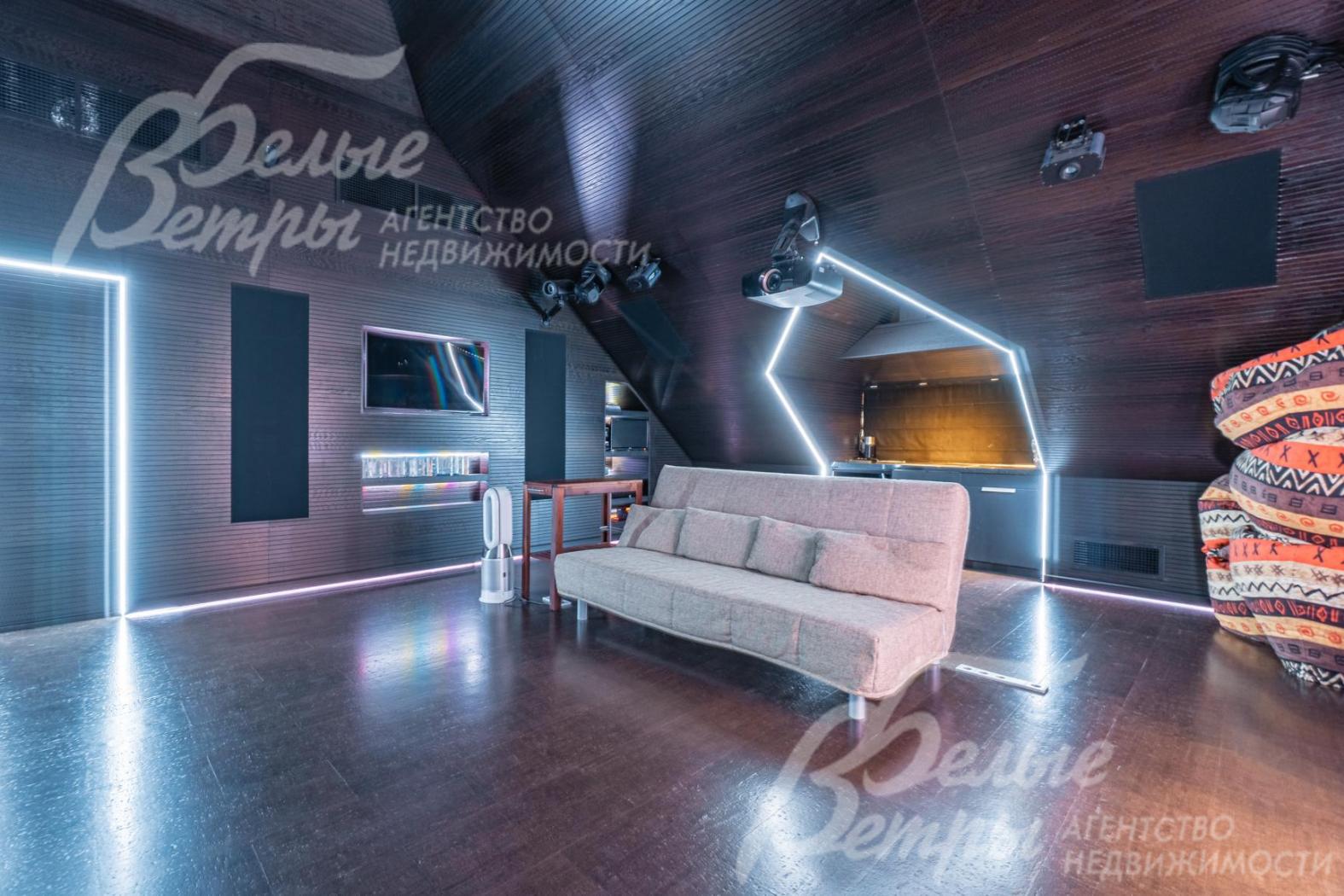 Кинозал на мансардном этаже 41 кв.м 