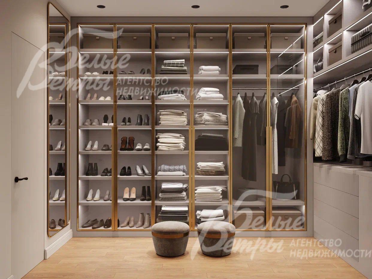 Визуализация. Гардеробная 10 кв.м