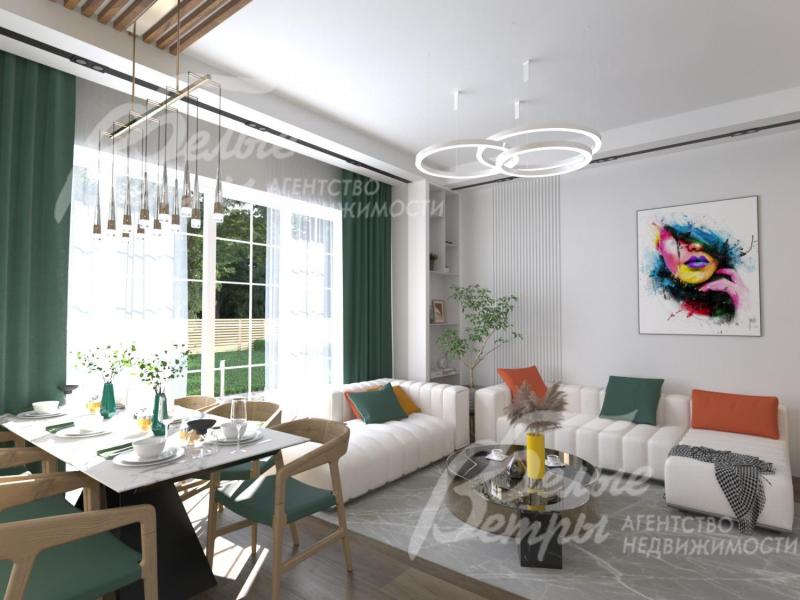 Визуализация. Зона гостиной