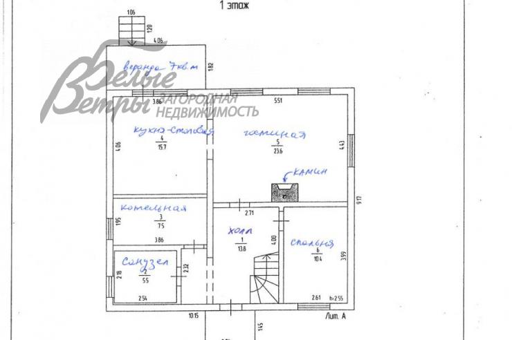 Дом Зверево  id 235-204 планировка1