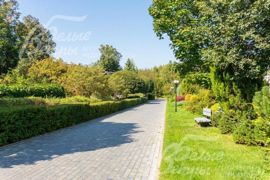 Прогулочная аллея с лавочками и освещением.