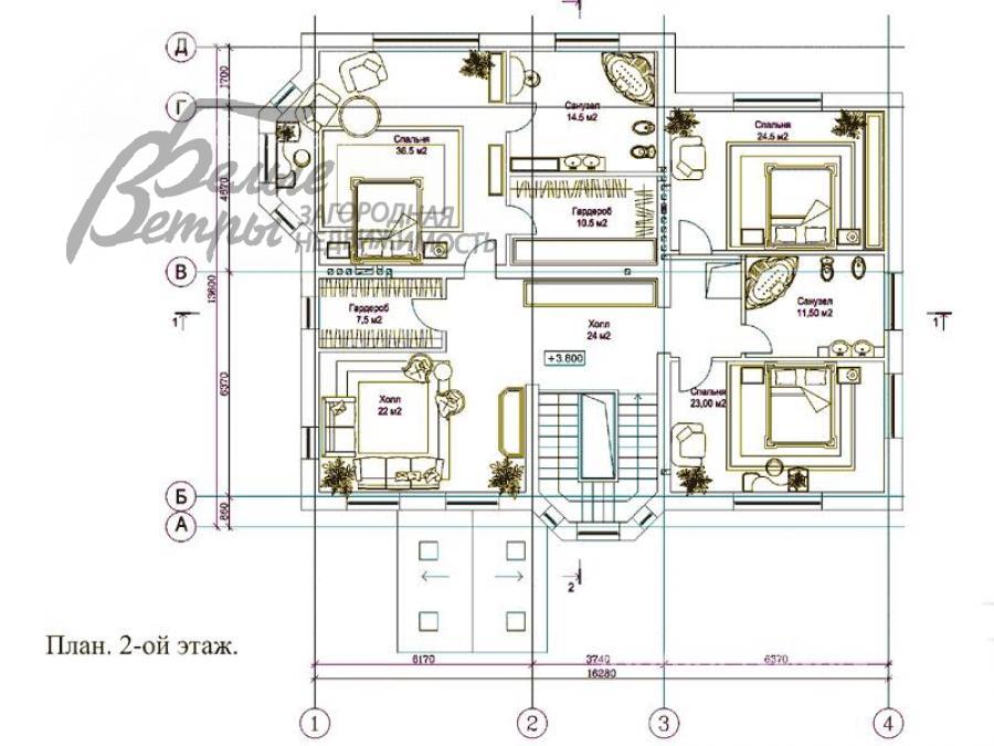 Дом Европейская долина к/п Шаганино id 340-706 планировка1